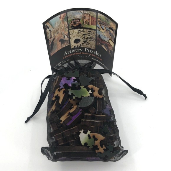 Artistry Wooden Jigsaw Puzzle Columbine Flower 141 Pcs 7.75 x 7.75 Complete USA - Picture 6 of 10